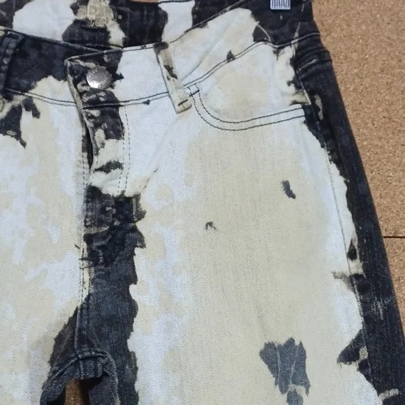 SLICK-BUD FASHIONS JEANS a 10p in a beautiful white washed design one of a kind - Picture 4 of 9